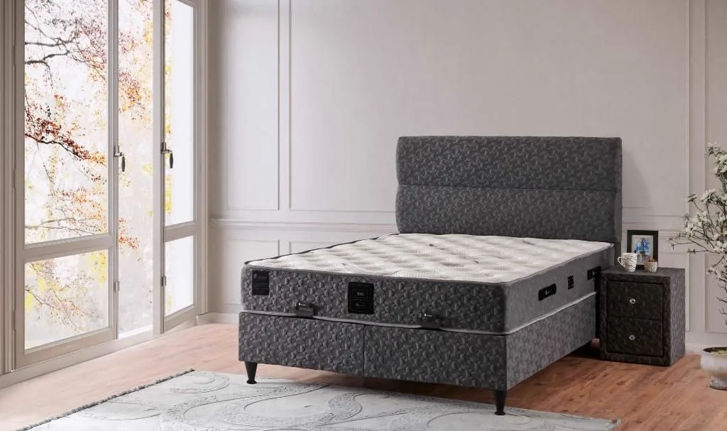 Dia 150x200 Double Mattress, Divan Base, Headboard Set PV213