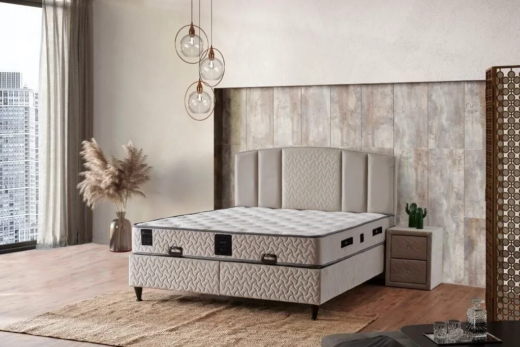Maxi 140x190 Double Divan Base, Headboard Set PV209