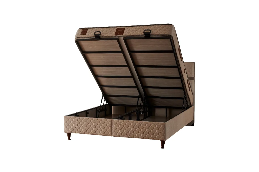 Perla 90x190 Single Mattress, Divan Base and Headboard Set PV203