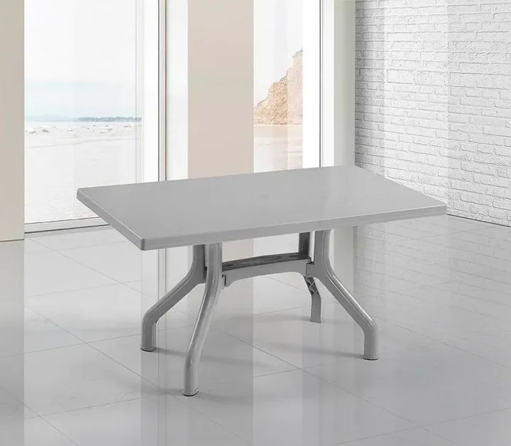 MD 80X140 Fixed-Leg Plastic Table, White SHM367B