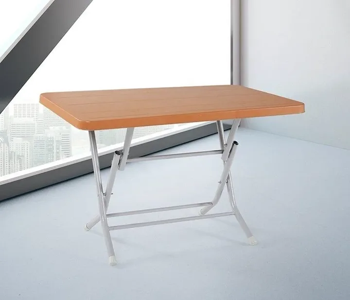MD 70x120 Plastic Folding Table Teak SHM356