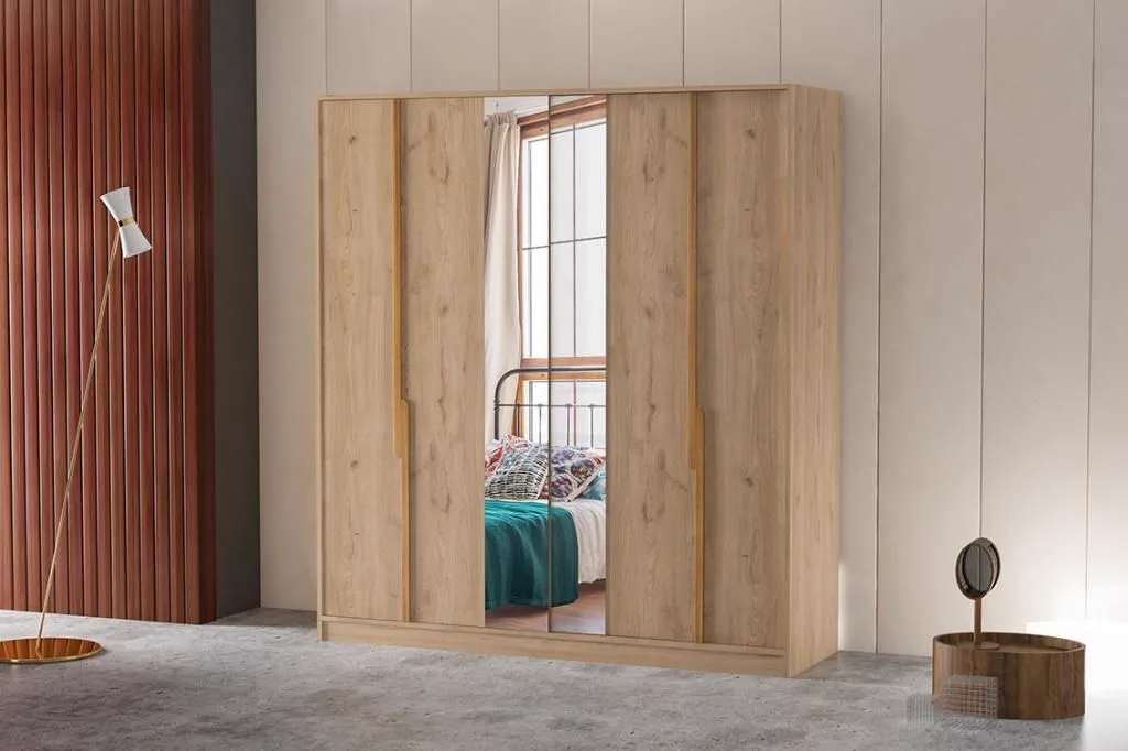MD Buse 220 cm Sliding Wardrobe Atlantic Pine SHM133