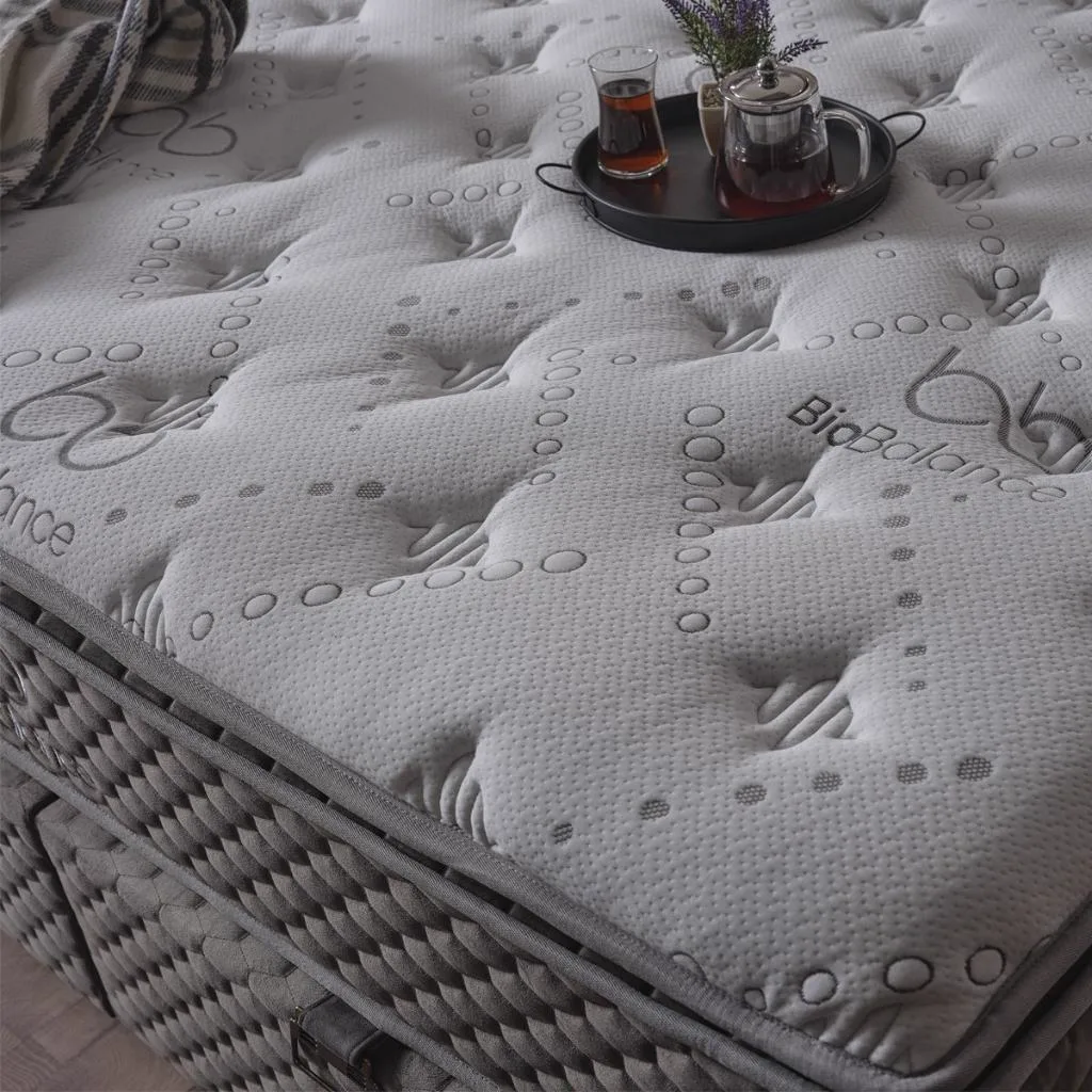 Bio Balance 200x200 Double Mattress, Divan Base & Headboard Set
