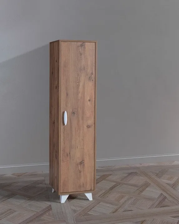 Hira Single Door Atlantic Pine Cabinet ECN5986