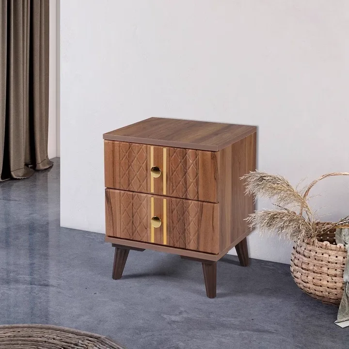 Hitit Walnut Bedside Table ECN5840