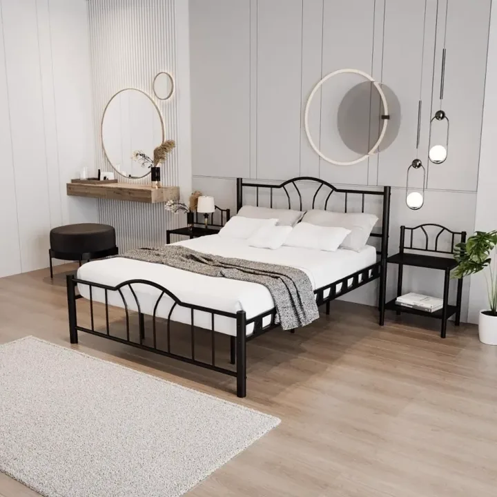 Bella Metal Bedstead 100x200 ARM140 Black