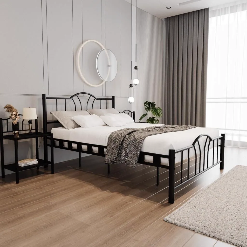 Bella Metal Bedstead 160x200 ARM145 Black