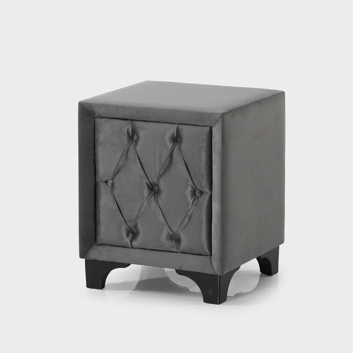 Armis Marissa Anthracite Bedside Table - Mobilya Dukkanim
