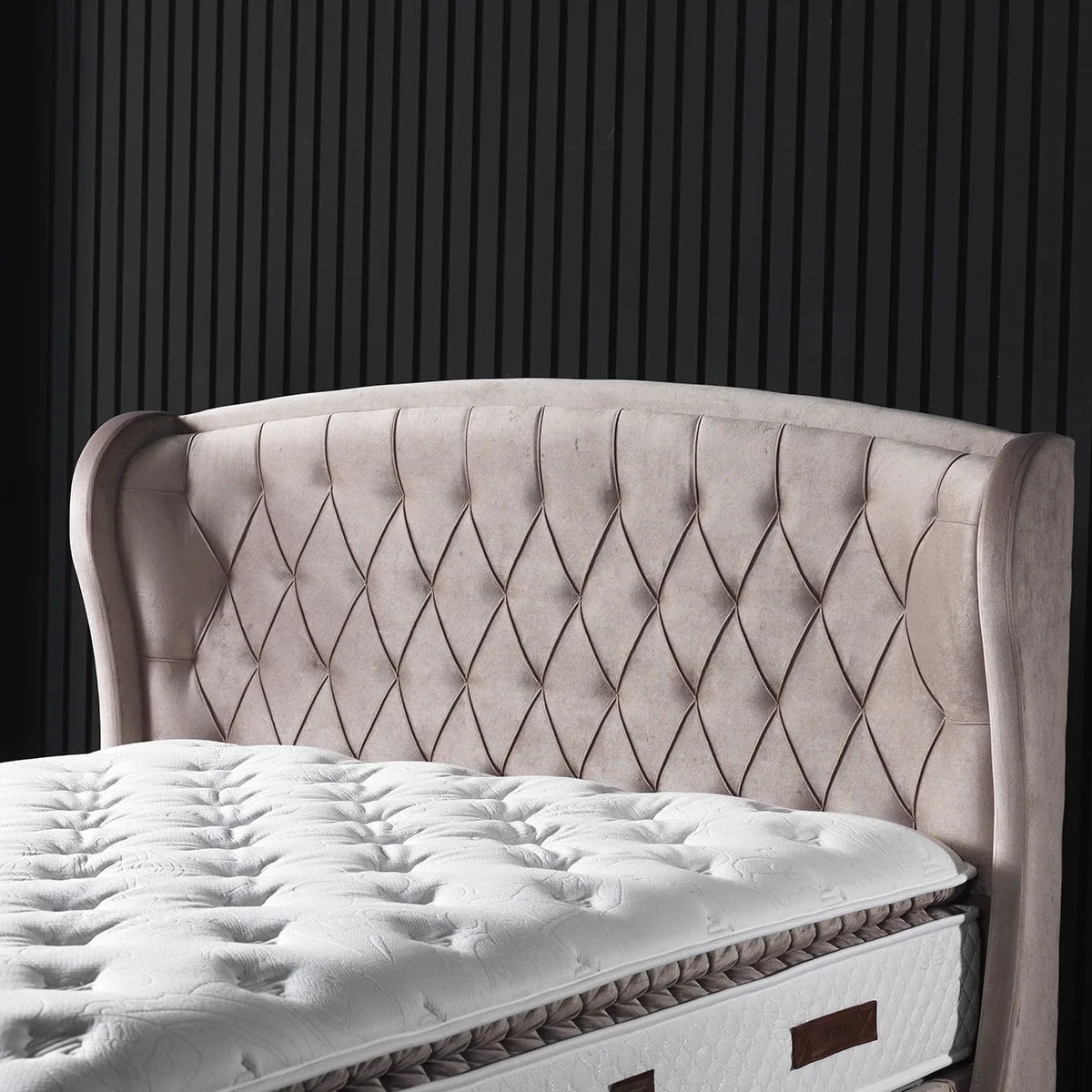 Marissa Mink 120x200 Mattress, Divan Base & Headboard Set