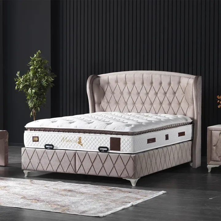 Marissa Mink 90x200 Mattress, Divan Base & Headboard Set