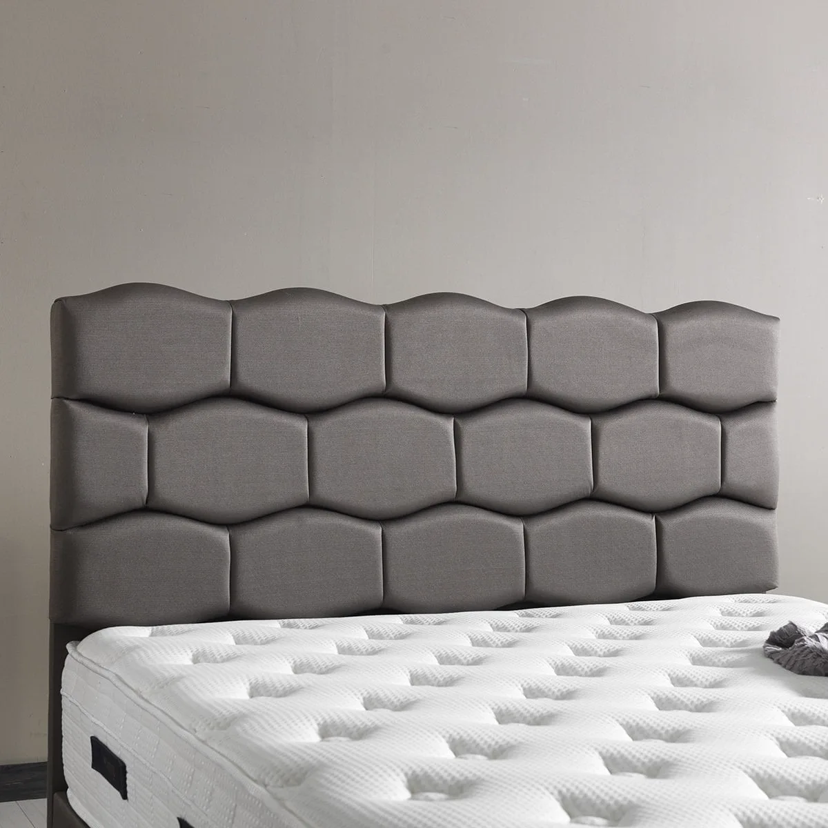 Stone 200x200 Mattress, Divan Base & Headboard Set