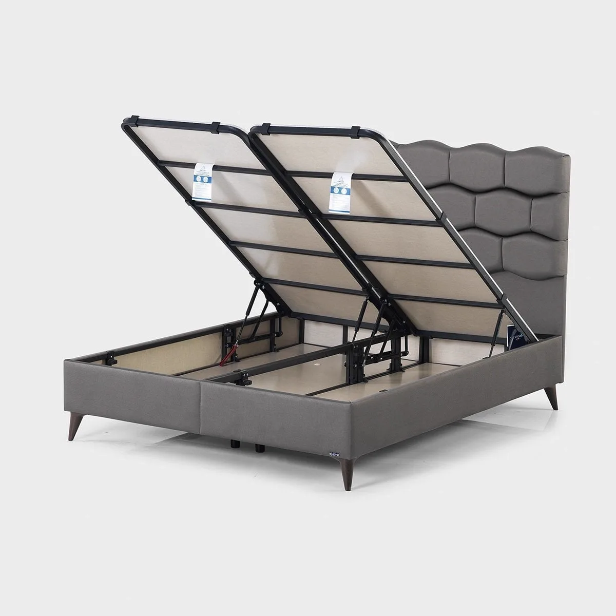Stone 200x200 Mattress, Divan Base & Headboard Set