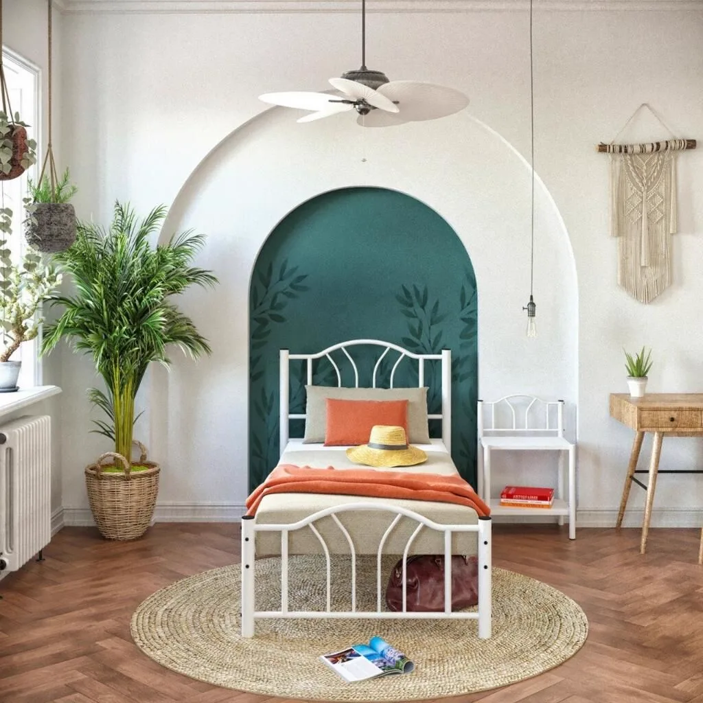 Bella Metal Bedstead 100x200 ARM140 White
