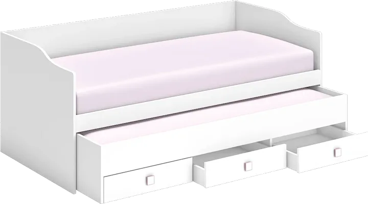Prenses Bedstead Storage Twin Bed WD19130