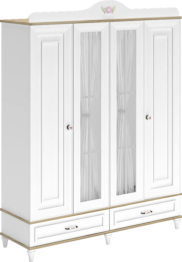 Diana 4-Door Glass Cabinet WD22019