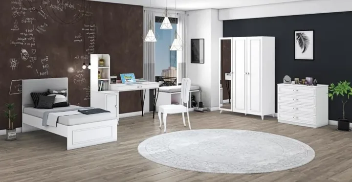 Hanzade 3-türiges Jugendzimmer-Set WD21132
