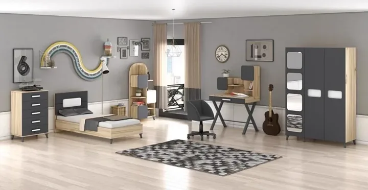 Capella 3-Door Youth Room Set WD7135