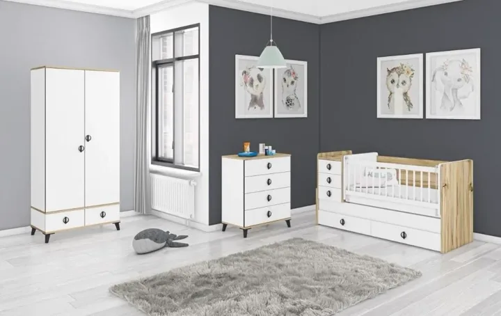Ensemble chambre de bébé Beyzade 2 portes WD12126
