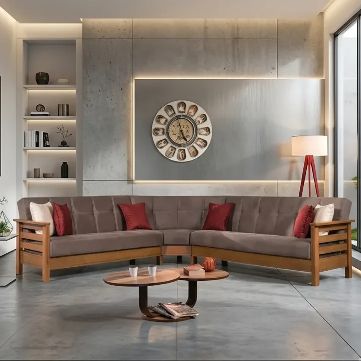 MD Royal 2 Scandinavian Corner Sofa MDN104