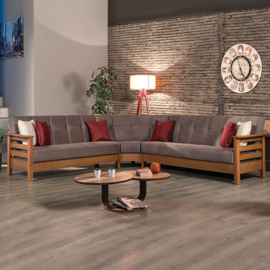 MD Royal 2 Scandinavian Corner Sofa MDN104