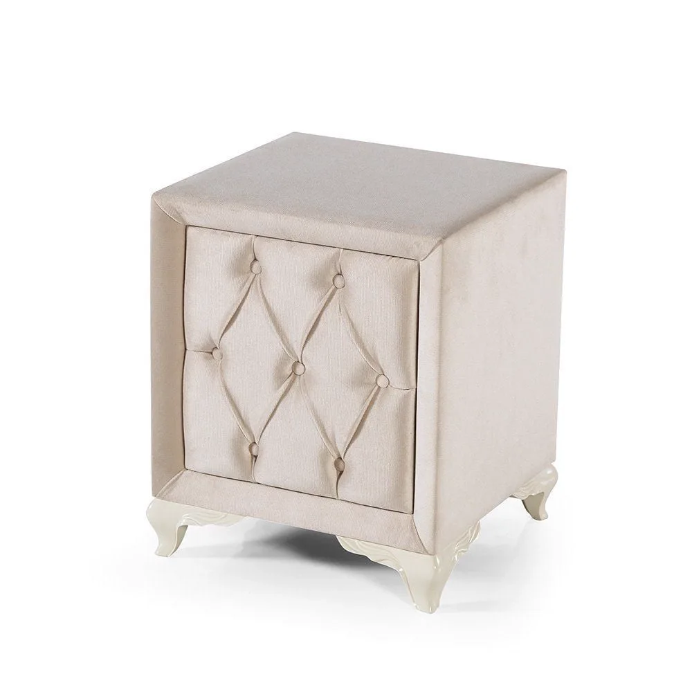 Armis Marissa Beige Bedside Cabinet