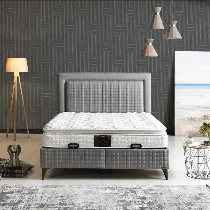 Viva 150x200 Double Mattress, Divan Base, Headboard Set