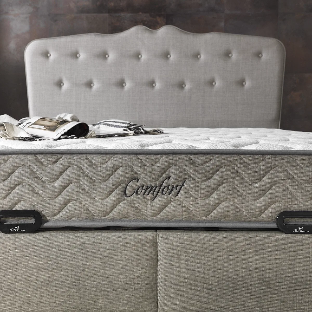 Comfort 150x200 Mattress, Divan Base & Headboard Set