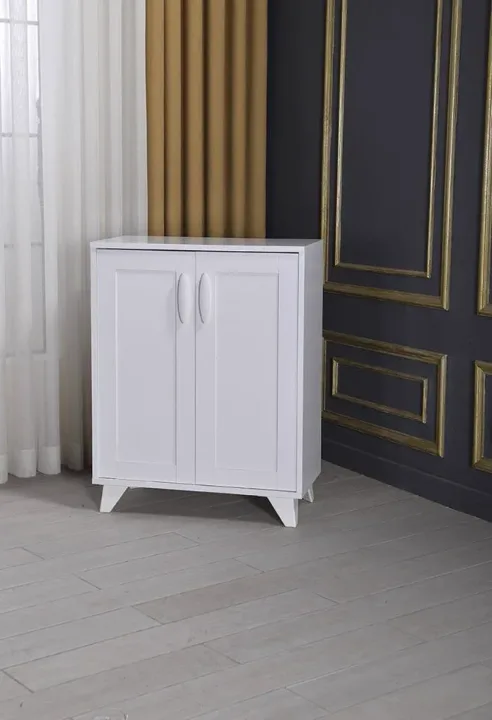 MD Eco White Shoe Cabinet U809