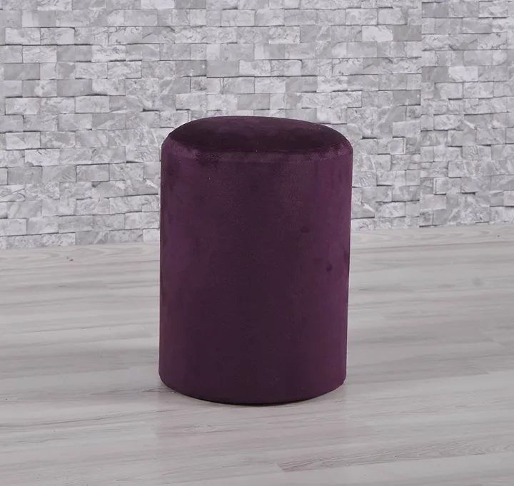 MD Round Plum Pouf U742