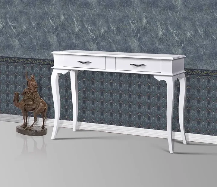 MD 100 White Console Table U696