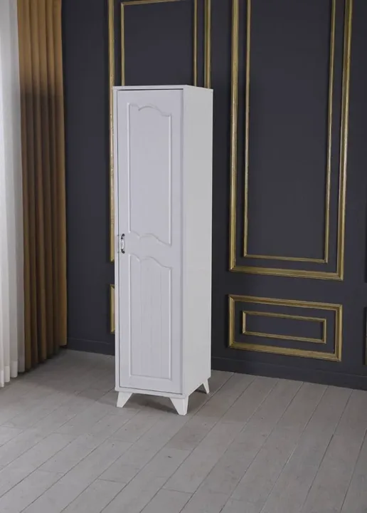 MD Country White Single-Door Wardrobe U250