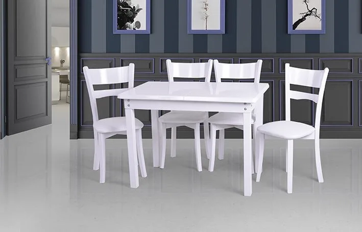 MD Wooden White Table U184-A