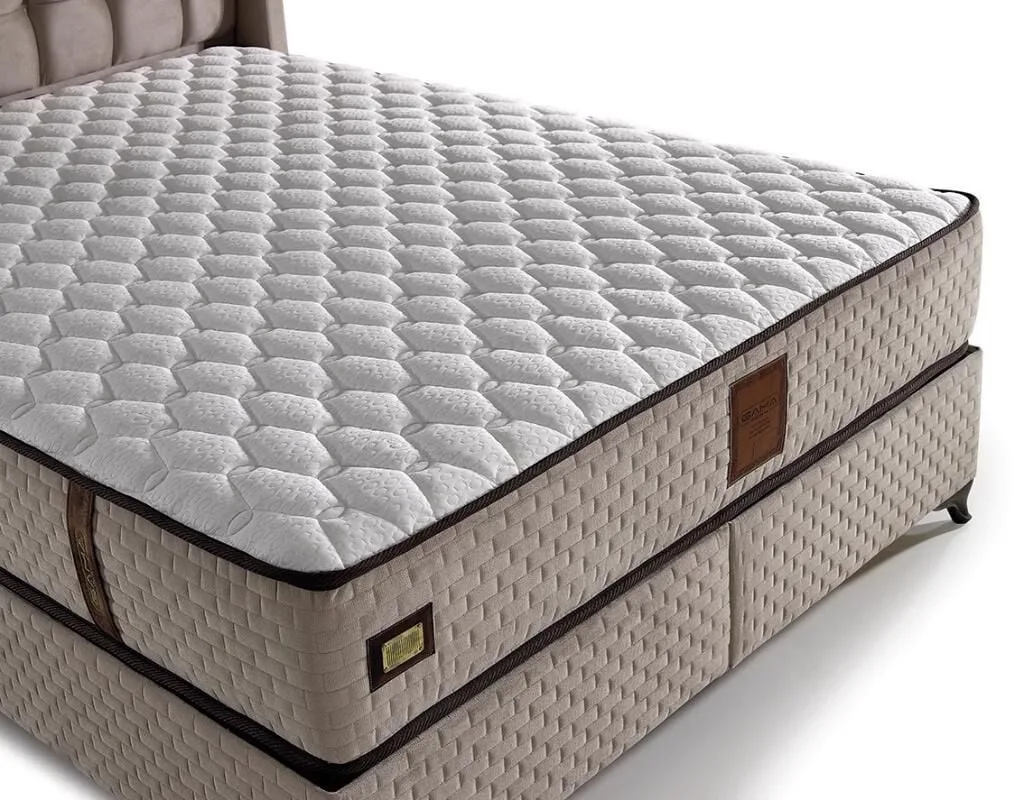 MD Panama 160x200 Double Mattress, Divan base, Headboard Set GM112