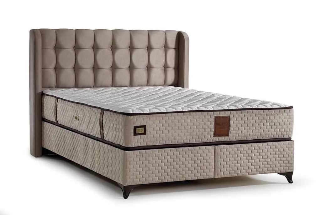 MD Panama 140x190 Double Mattress, Divan base, Headboard Set GM112