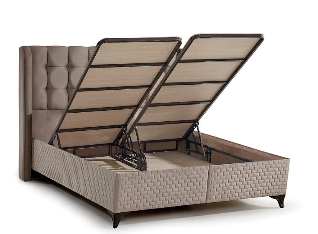 MD Panama 140x190 Double Mattress, Divan base, Headboard Set GM112