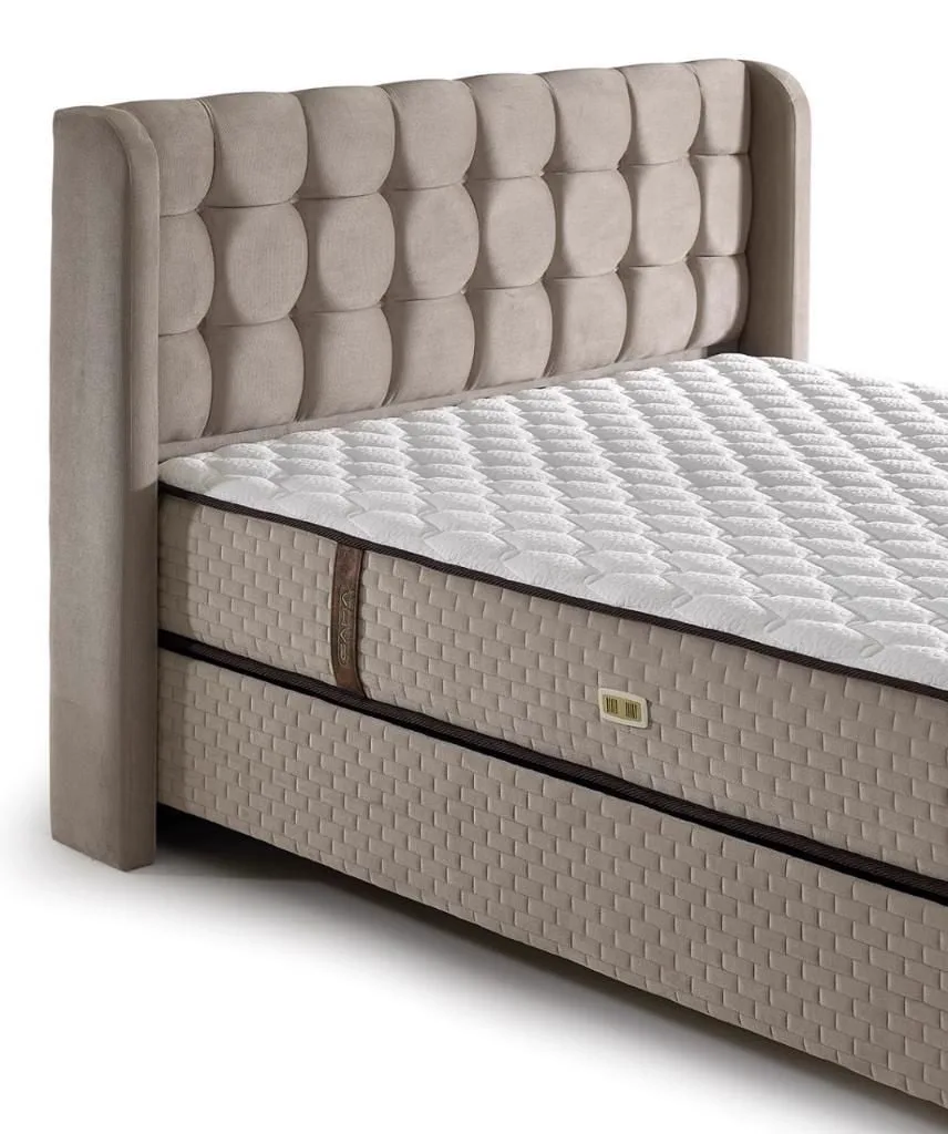 MD Panama 140x190 Double Mattress, Divan base, Headboard Set GM112