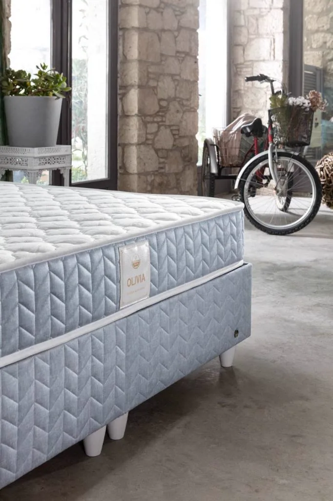 MD Olivia 150x200 Mattress, Divan Base, Headboard Set CB1120