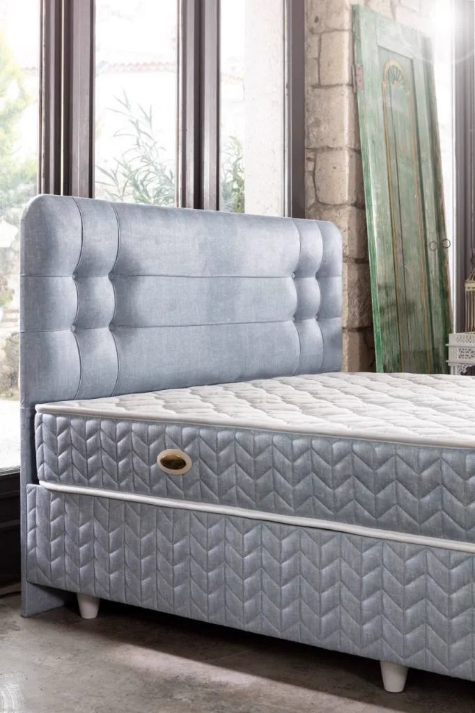 MD Olivia 140x200 Mattress, Divan Base, Headboard Set CB1120