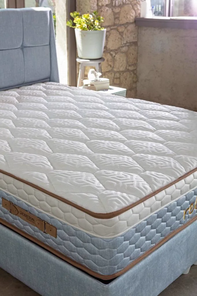 MD Relax Soft 120x200 Mattress, Divan Base, Headboard Set CB1107