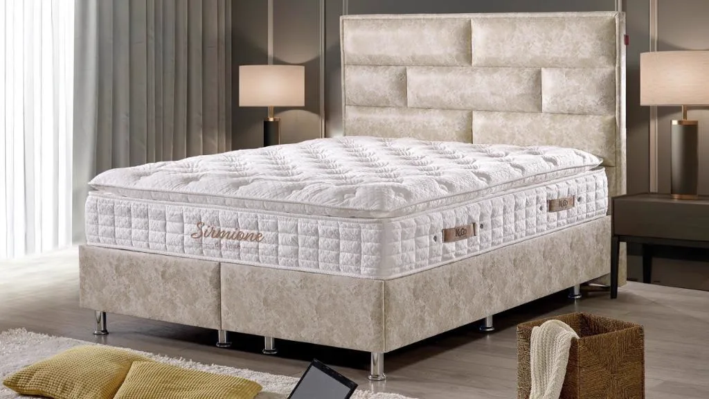 MD Marbella 200x200 Mattress, Divan base, Headboard Set KG1069