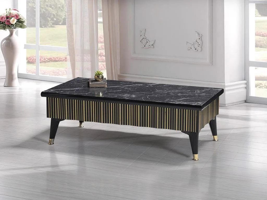Deniz Coffee Table E6126 - Black Marble
