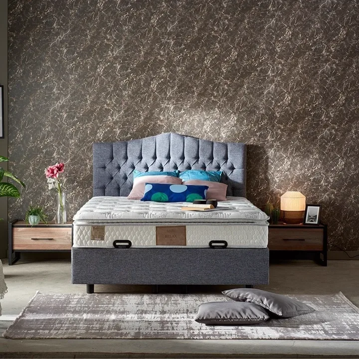 Relax 120x200 Tek Kişilik Yatak, Baza, Başlık Seti PV114
