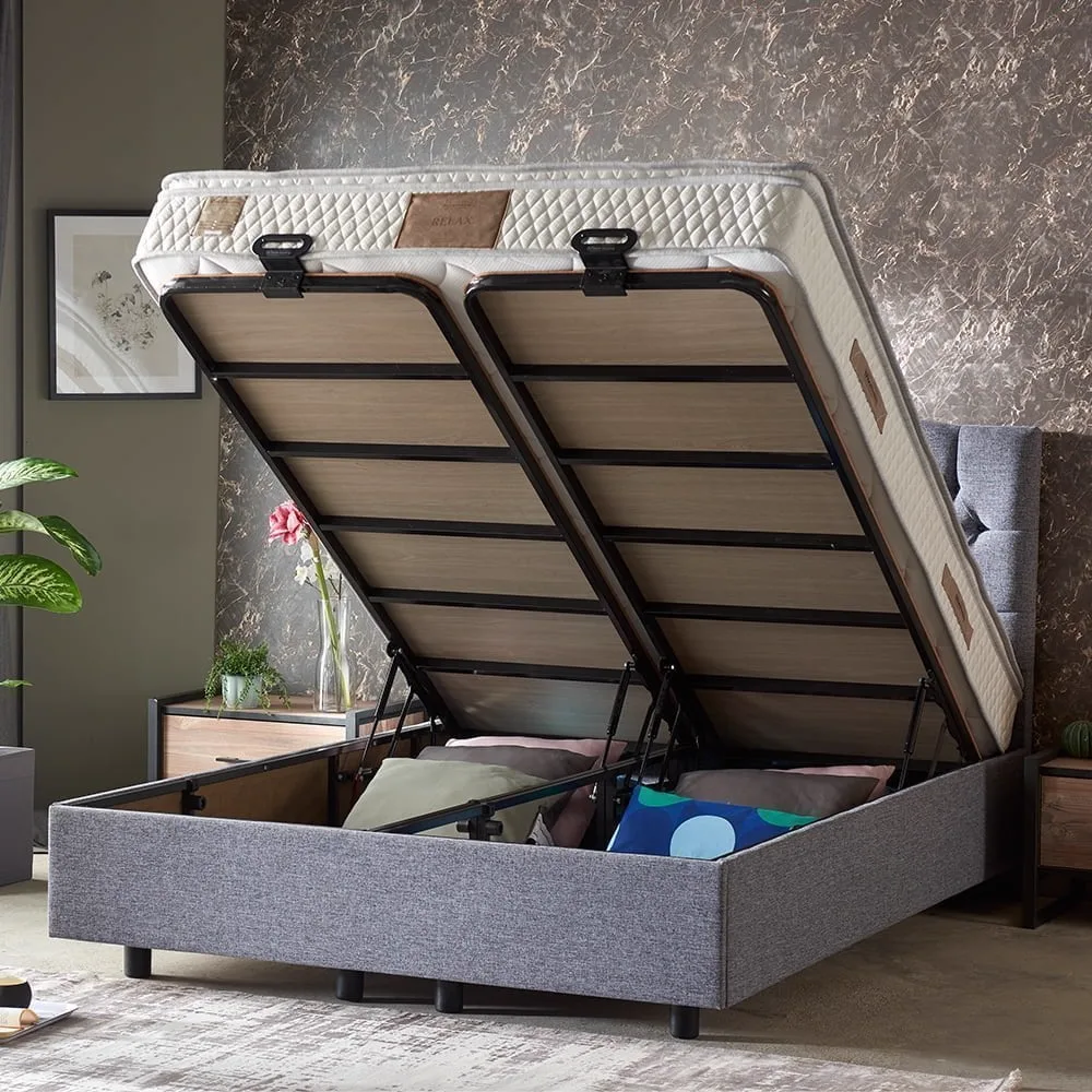 Relax 120x200 Single Mattress, Divan Base, Headboard Set PV114