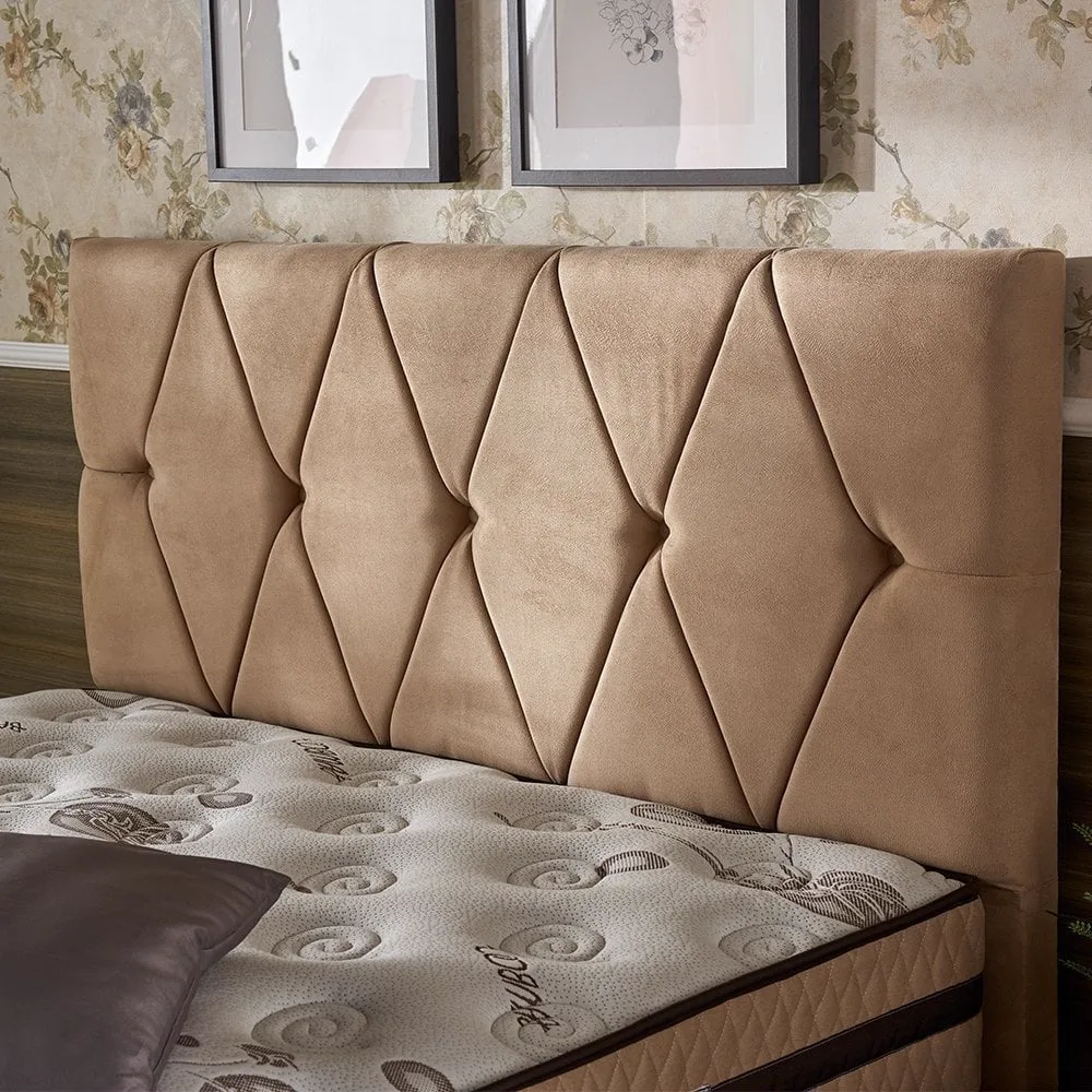 Dia 120x200 Single Mattress, Divan Base, Headboard Set PV106