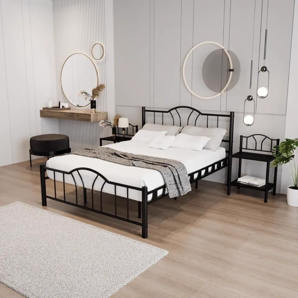 Bella Metal Bedstead 150x200 ARM144 Black