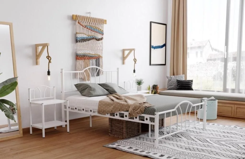 Bella Metal Bedstead 140x190 ARM142 White