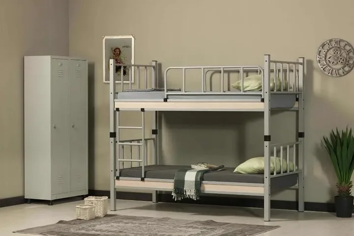 Yurt Metal Bunk Bed 90x200 ARM034 Grey