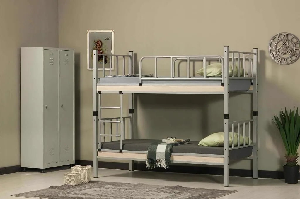 Yurt Metal Bunk Bed 90x200 ARM034 Grey