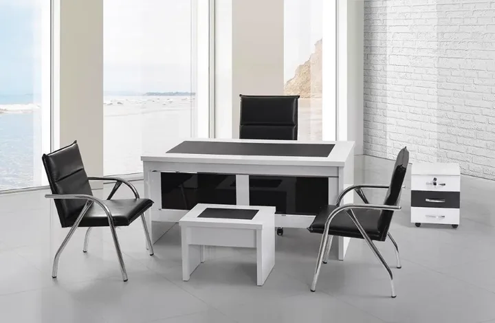 MD S435 Bewillo Table Set (White)