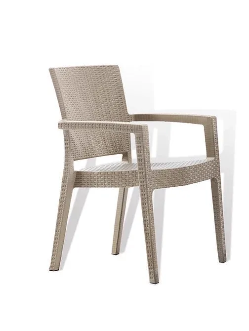 MD S364/B Rattan Armchair (Cappuccino)